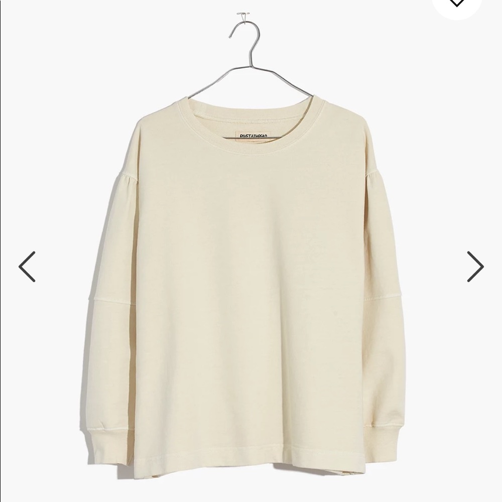 Rivet & Thread Seamed-Sleeve Sweatshirt